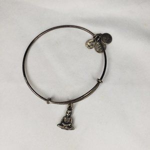 Alex & Ani Stackable Silver Bracelet Buddha Charm